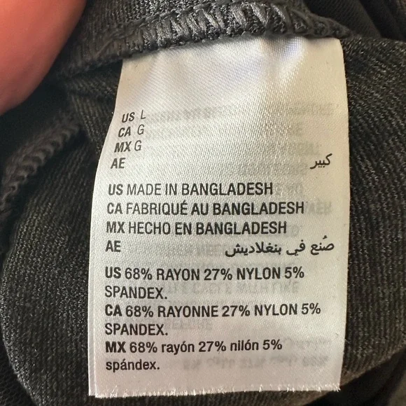 Style & Co Gray Pencil Mid Rise Comfort Waist Pull On Legging Pant Size Large - Picture 4 of 5